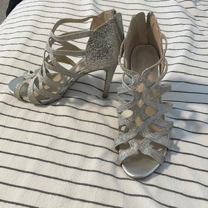 Also genuine leather sparkly heels